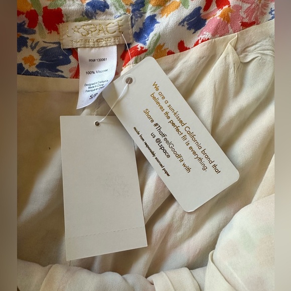 L*Space flowy floral shorts NWT Flowers Forever Ioana Short - Picture 5 of 6